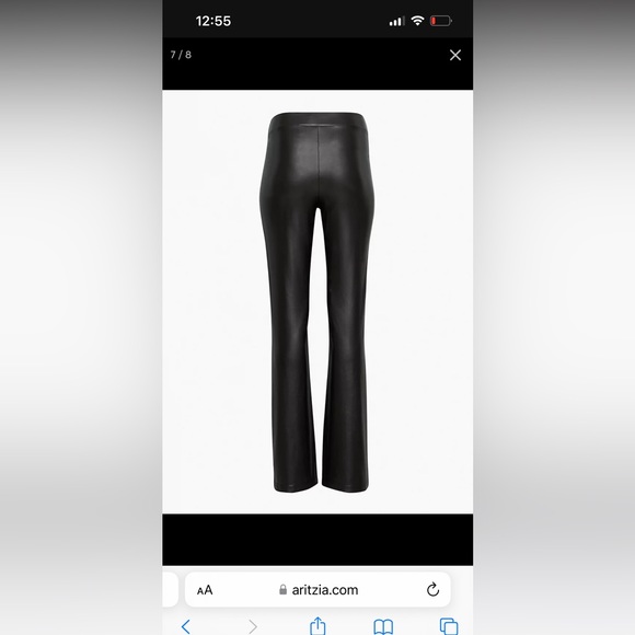 Aritzia, faux leather pants NWT - Picture 3 of 9